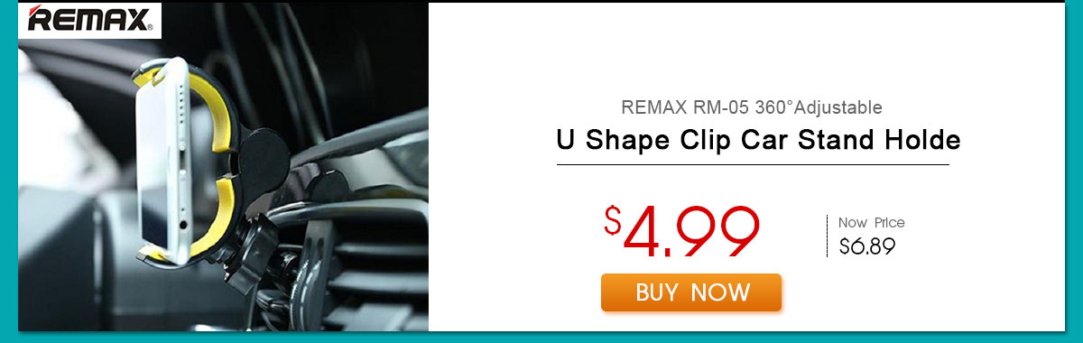 REMAX RM-05 360°Adjustable U Shape Clip Car Stand Holder