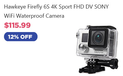 Hawkeye Firefly 6S 4K Sport FHD DV SONY WiFi Waterproof Camera 
