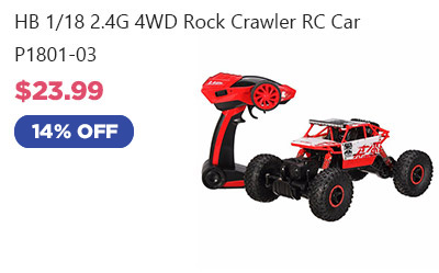 HB 1/18 2.4G 4WD Rock Crawler RC Car P1801-03