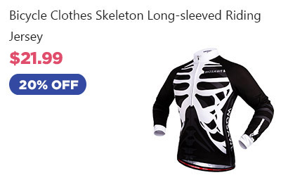 Bicycle Clothes Skeleton Long-sleeved Riding Jersey