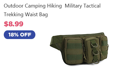 Outdoor Camping Hiking  Military Tactical Trekking Waist Bag