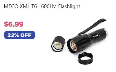 MECO XML T6 1600LM Flashlight 