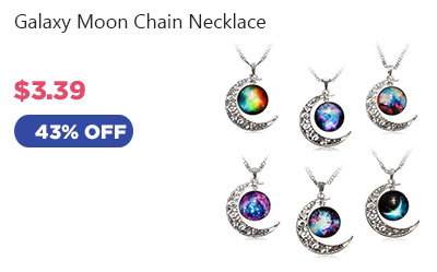 Galaxy Moon Chain Necklace