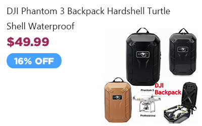DJI Phantom 3 Backpack Hardshell Case Bag Turtle Shell Waterproof