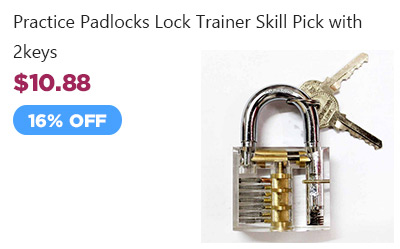 Practice Padlocks Lock Trainer Skill Pick with 2keys