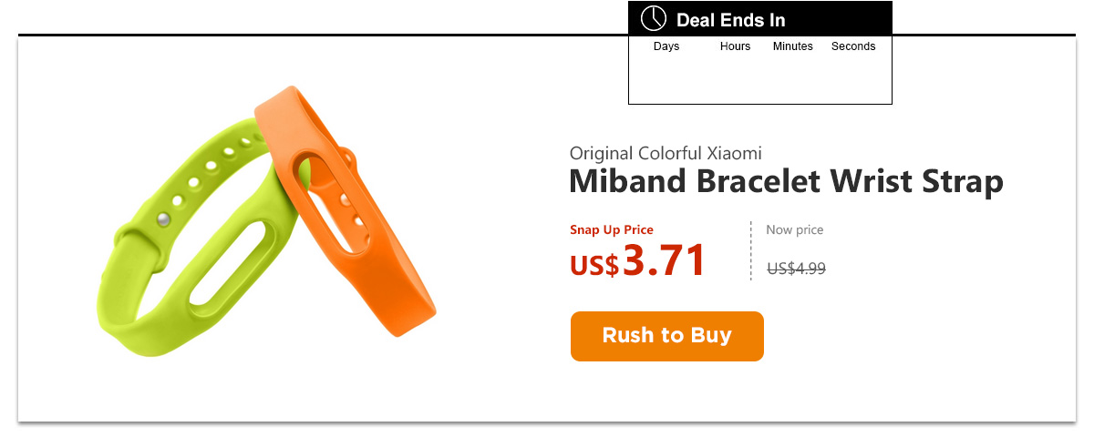 Original Colorful Xiaomi Miband Bracelet Wrist Strap