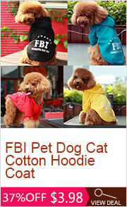 FBI Pet Dog Cat Cotton Hoodie Coat
