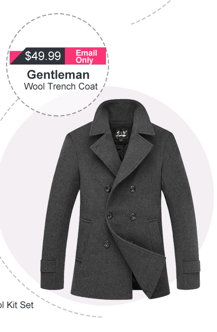 Men's Slim Fit Plush Lining Warm Jacket