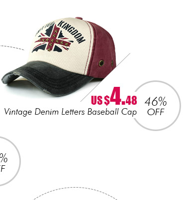 Vintage Denim Letters Baseball Cap