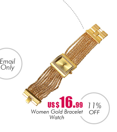 Women Gold Bracelet Watch