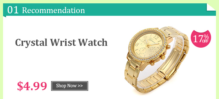 Crystal Wrist Watch