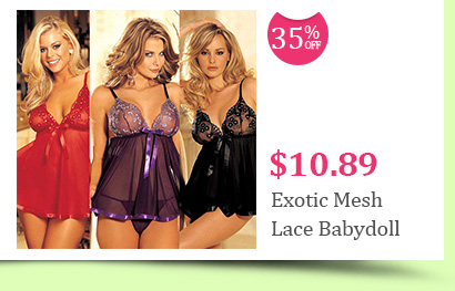 Exotic Mesh Lace Babydoll