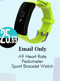 A9 Heart Rate Pedometer Sport Bracelet Watch 