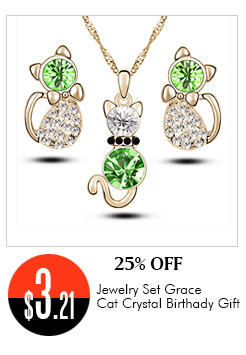 Jewelry Set Grace Cat Crystal Birthady Gift