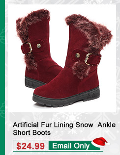 Artificial Fur Lining Snow  Ankle Short Boots