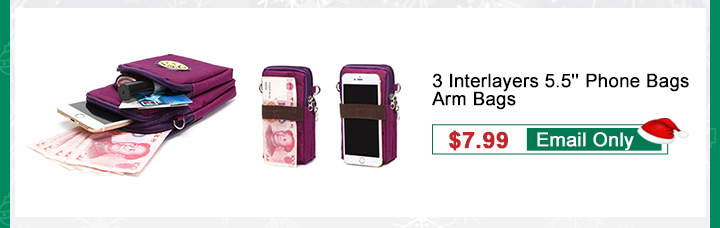3 Interlayers 5.5'' Phone Bags Arm Bags