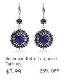 Bohemian Retro Turquoise Earrings 