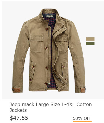 Jeep mack Large Size L-4XL Cotton Jackets