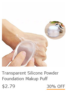 Transparent Silicone Powder Foundation Makup Puff
