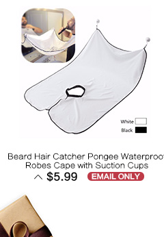Beard Hair Catcher Pongee Waterproof Robes Cape with Suction Cups