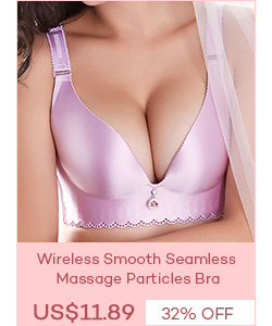 Wireless Smooth Seamless Massage Particles Bra
