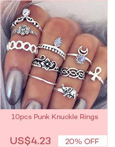 10pcs Punk Knuckle Rings
