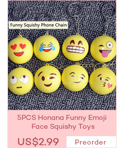 5PCS Honana Funny Emoji Face Squishy Toys