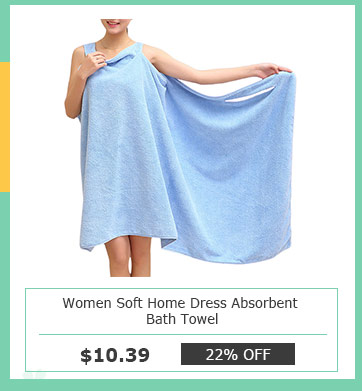 Women Soft Home Dress Absorbent Bath Towel 