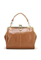 Brown PU Leather Handbag