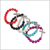 Crystal Croos Beads Bracelet