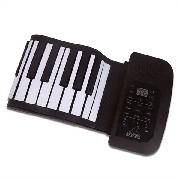KONIX 61 Key MIDI Keyboard Electronic Roll Up Piano PA61 With Battery