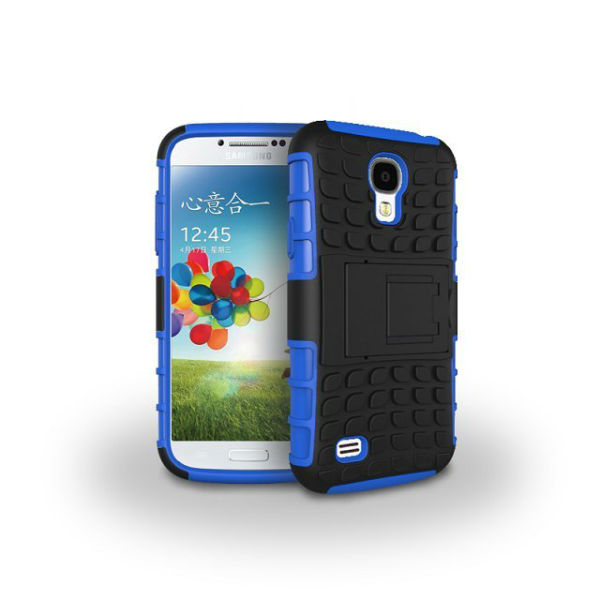 

Tyre Pattern TPU PC Bracket Cover Case For Samsung Galaxy S4 i9500