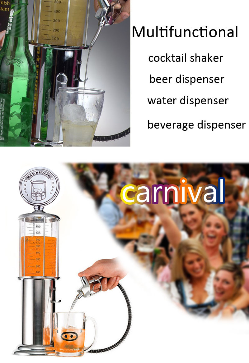 Creative Wine Beer Dispenser Pourer Gas Stastion Cocktail Drinks Pouring Measure Machine