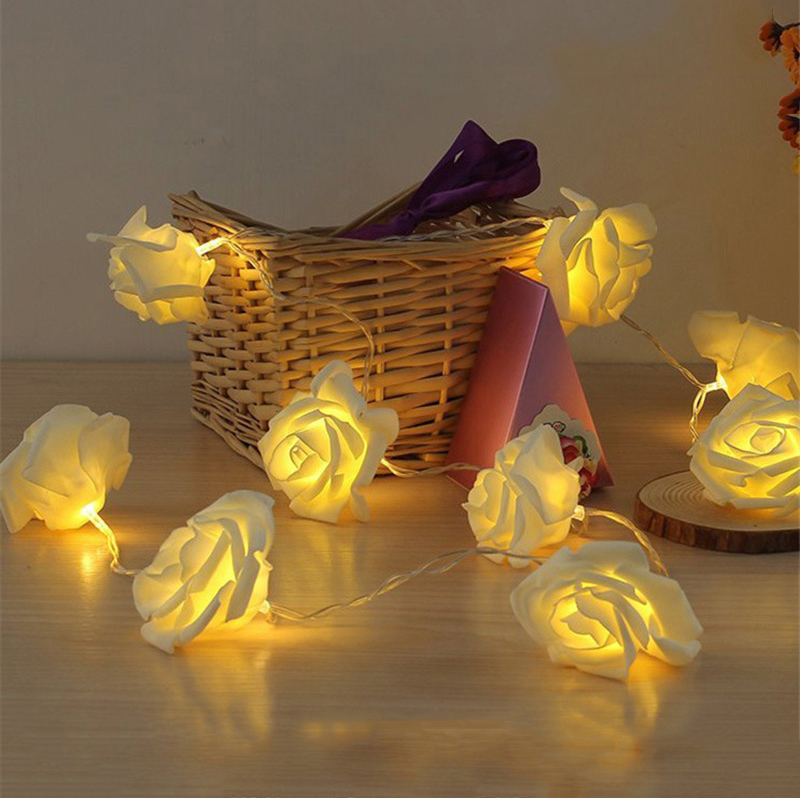 

Honana DX-333 20 LED Rose Flower Fairy String Lights Cable Battery Powered Wedding Home Decoration