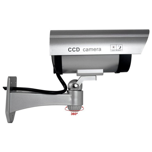 CA-11-01 Dummy Fake Outdooors Waterproof Surveillance CCTV Security Camera Flashing Red Led Light 60