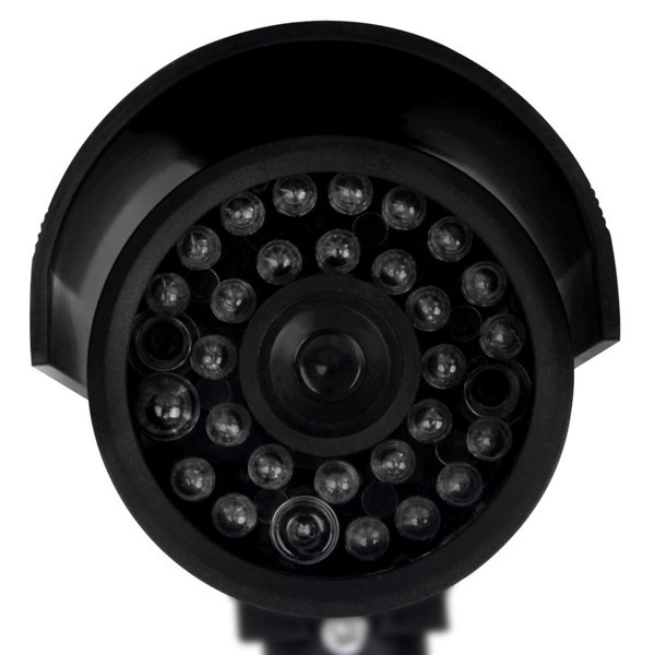 CA-11-01 Dummy Fake Outdooors Waterproof Surveillance CCTV Security Camera Flashing Red Led Light 16