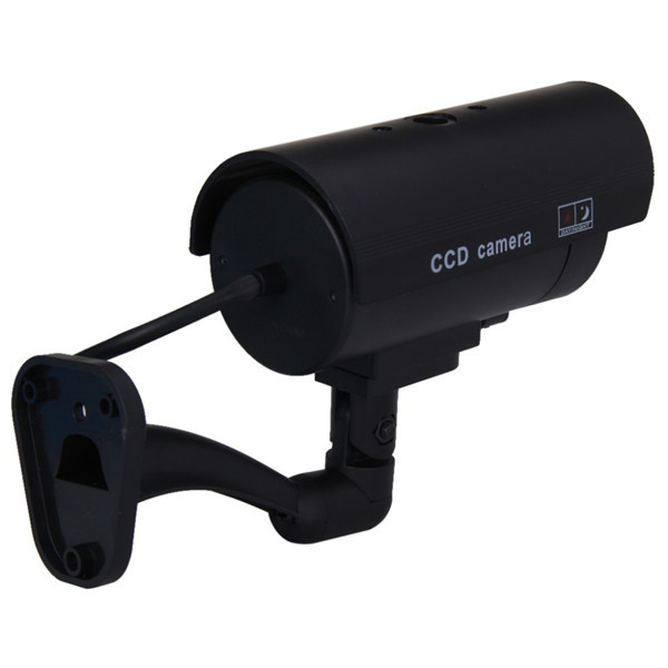 CA-11-01 Dummy Fake Outdooors Waterproof Surveillance CCTV Security Camera Flashing Red Led Light 36