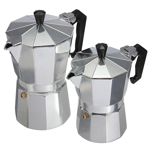 Aluminum Moka Espresso Latte Percolator Stove Coffee Maker Pot Coffee Percolators 8