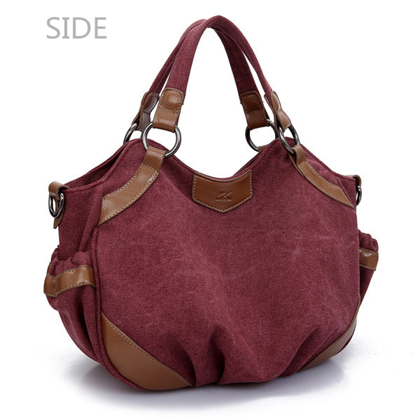 Women Canvas Hobo Casual Handbags Ladies Totes Shoulder Bags Crossbody Bags - US$27.51