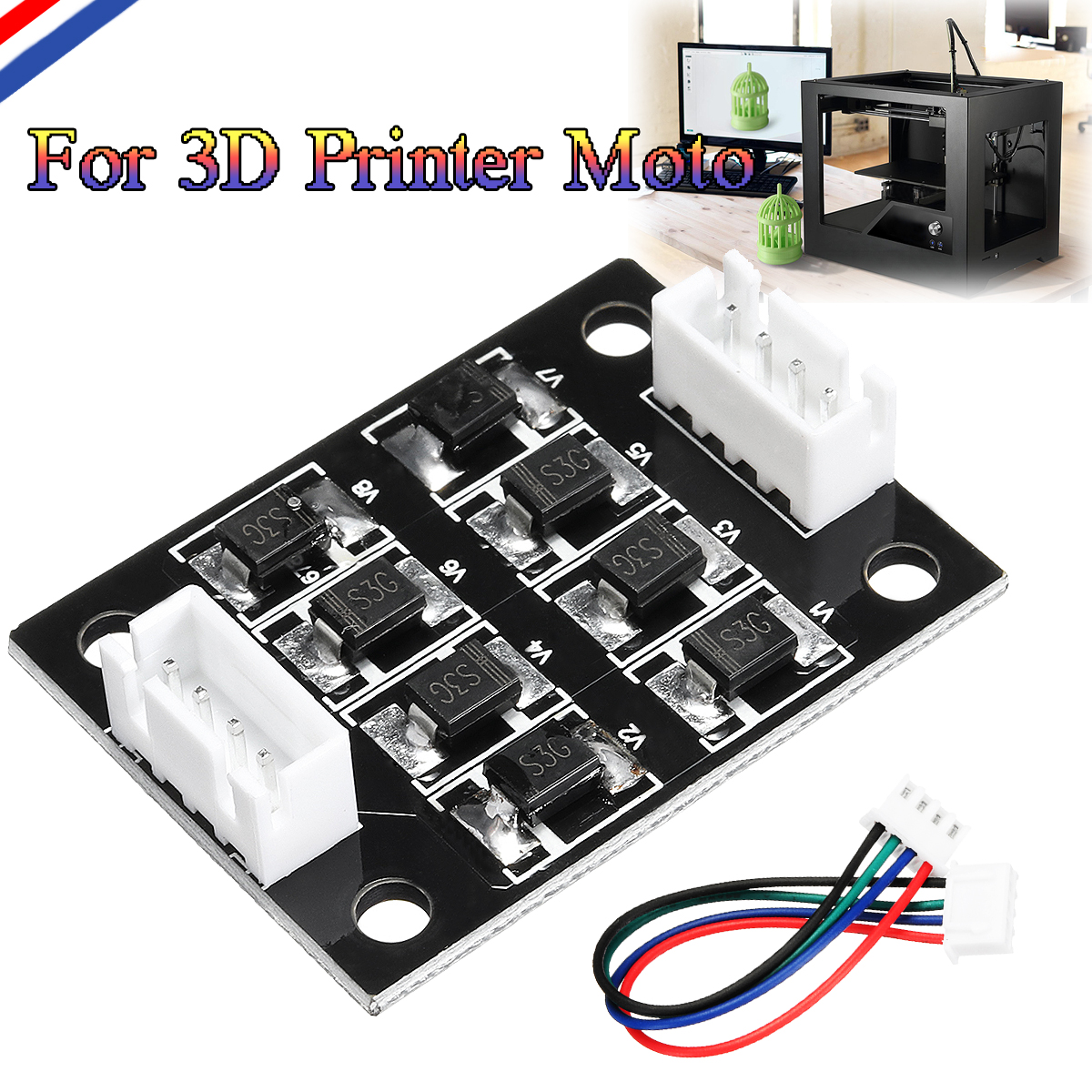 5PCS TL-Smoother Addon Module With Dupont Line For 3D Printer Stepper Motor 9