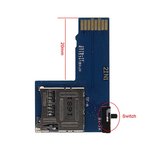 5PCS Dual Micro SD Card Adapter For Raspberry Pi 5