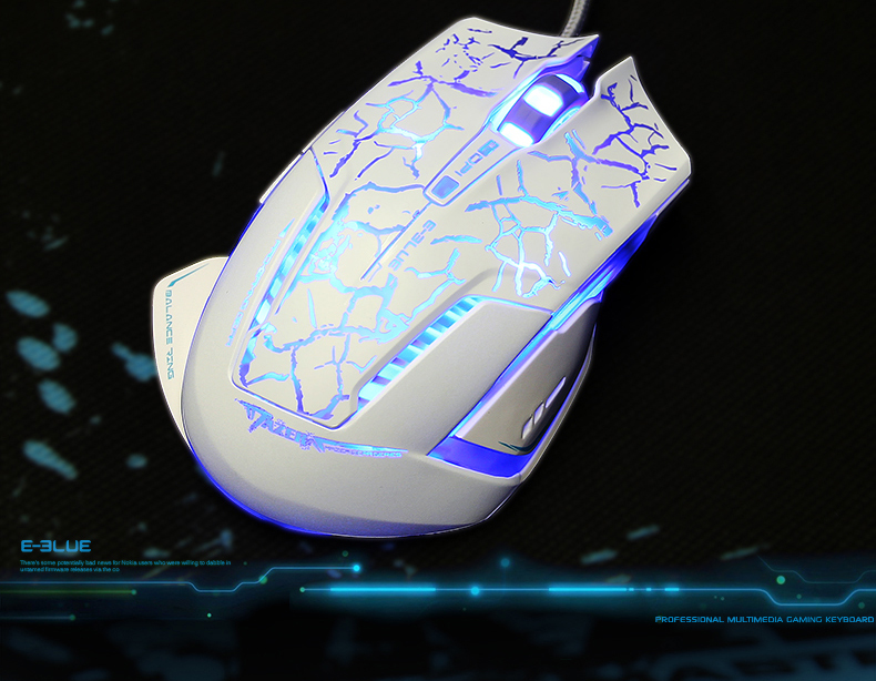 E-Blue EMS600 2500DPI A5050 6 Buttons USB Wired Optical Gaming Mouse For PC Computer Laptops 63