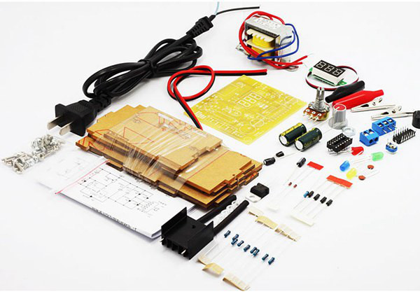LM317 Adjustable Voltage EU 220V Power Supply Module Kit Electronics DIY Spare Parts 21