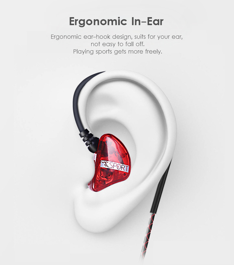 Subwoofer Bass Sports In-ear Earphone Wire Control Earphone 15