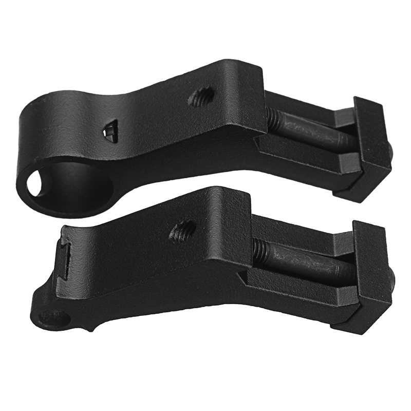 45 Degree Tactical Iron Sights Rear Front Sight Mount Set for Weaver Picatinny Rails 10