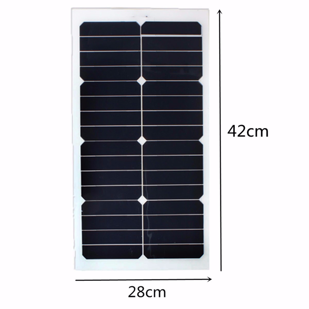 Elfeland® SS-20W 12V Mono Semi-flexible Solarpanel With Sunpower Chip For Battery Charger Boats Cara 1