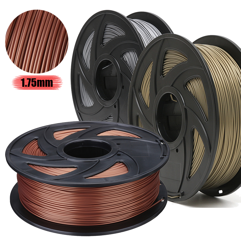 Aluminum/Bronze/Copper 1.75mm 1kg PLA Filament For 3D Printer RepRap 1