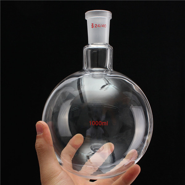 24/40 Joint 1000mL Round Bottom Flask Laboratory Glassware 25