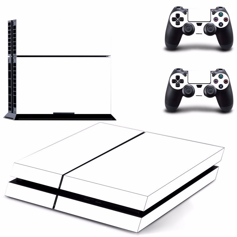 White Skin Sticker for PS4 Play Station 4 Console 2 Controller Protector Skin 31
