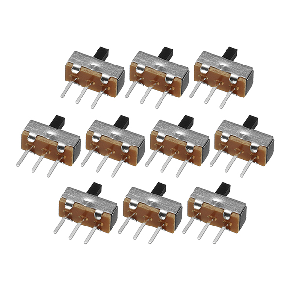 500pcs SS12d00G4 2 Gear 3 Pin Toggle Switch Slide Switch Interruptor On-Off Horizontal Handle Type Handle Length 4mm 6